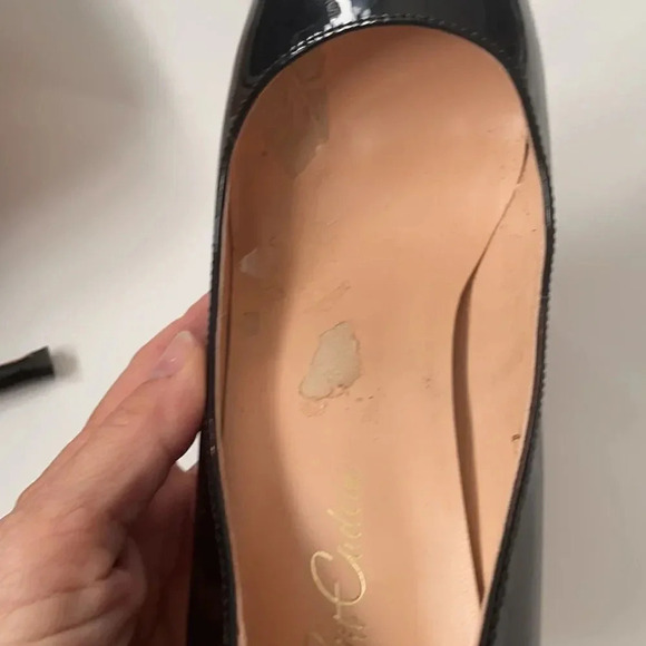 Petite Cadeau Leona black patent leather 5” heel, women’s size 7 - Picture 11 of 16